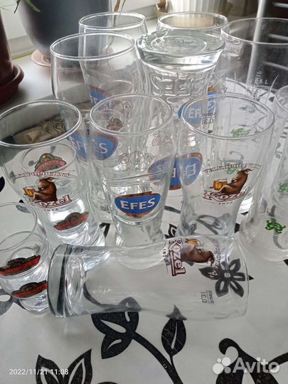 Бокалы Grolsch, Efes для пива