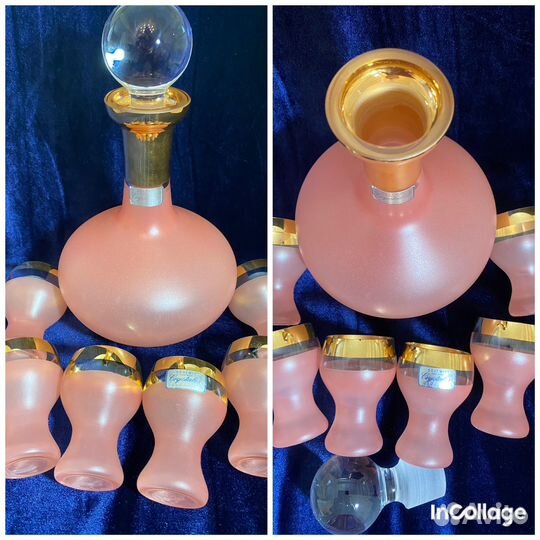 Чешское богемское стекло винтаж.Цены разные