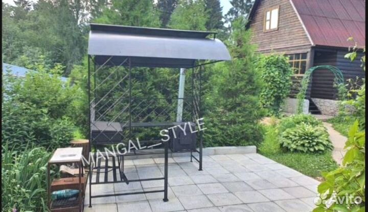 Мангал с крышей