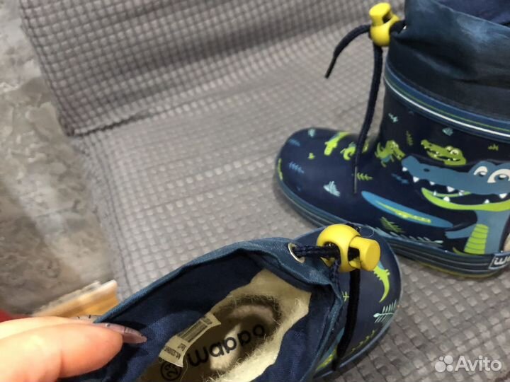 Детские резиновые сапоги 23 размер