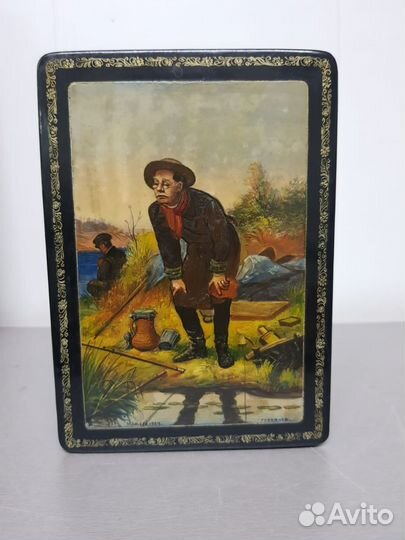 Шкатулка папье - маше 