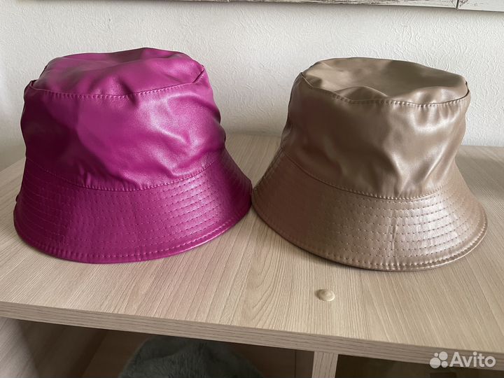 Панама кожаная женская