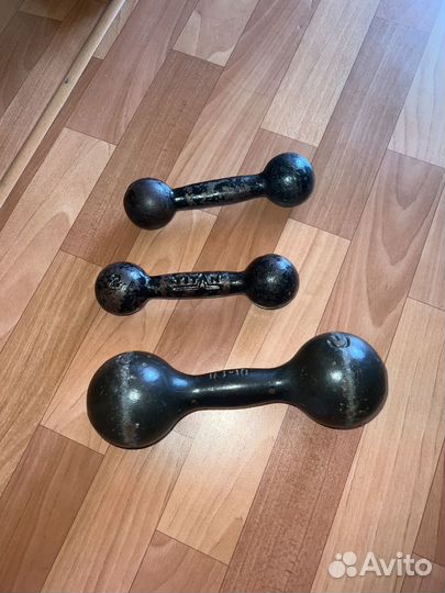 Гантели 2 кг и 6 кг бу