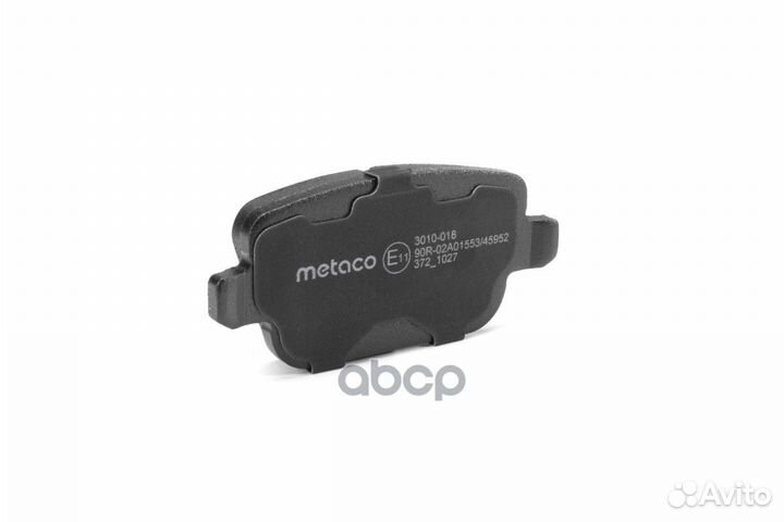 Колодки тормозные дисковые 3010-018 metaco