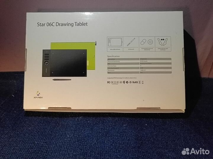 Графический планшет Star 06c drawing tablet xp-pen