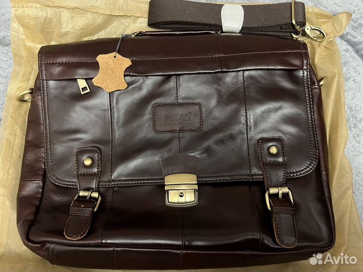 Мужской кожаный портфель