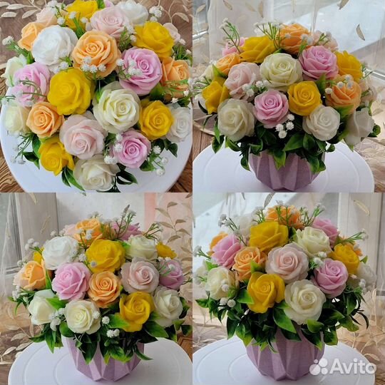 Букет цветов из мыла