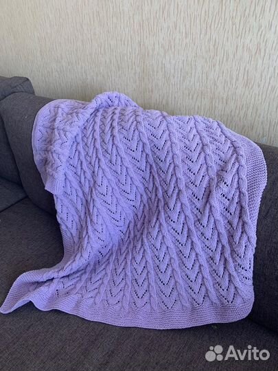 Плед детский вязаный ручная работа