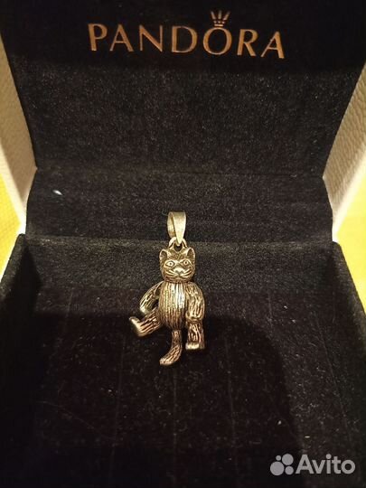Кошка подвеска серебро