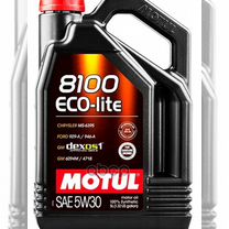 Масло 5W30 8100 Eco-lite Dexos1 5л 5W30 motul