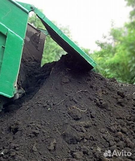 Земля плодородная чернозем грунт 5-20 куб