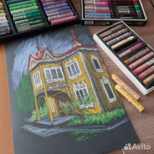 Картины с видами Томска, картины маслом, пастель