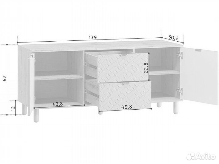 Тв-тумба Теджонс Art Santiago