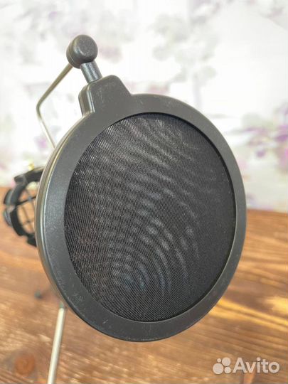 Держатель паук для микрофона + поп фильтр + стойка