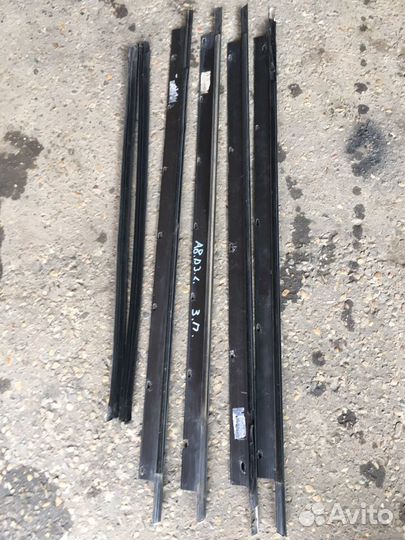 Уплотнители стекол Ауди А8 Д3/лонг/ хром
