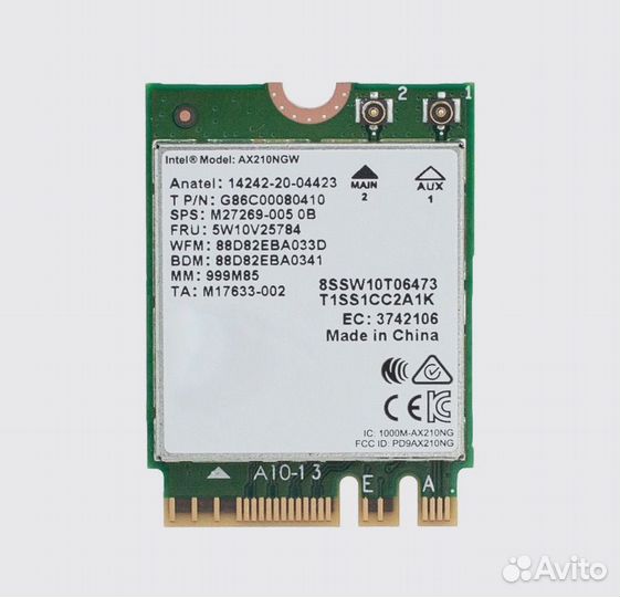 Продам Wi-Fi/Bluetooth адаптер AX210NGW Wi-Fi 6E