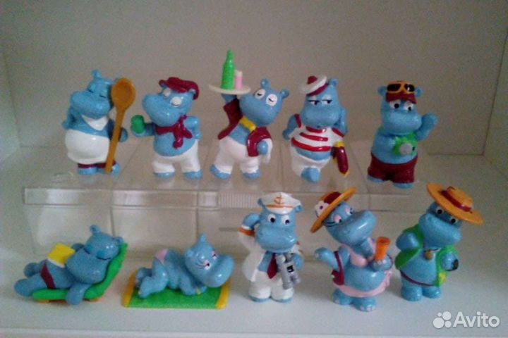 Бегемотики из киндер сюрприз 1992год