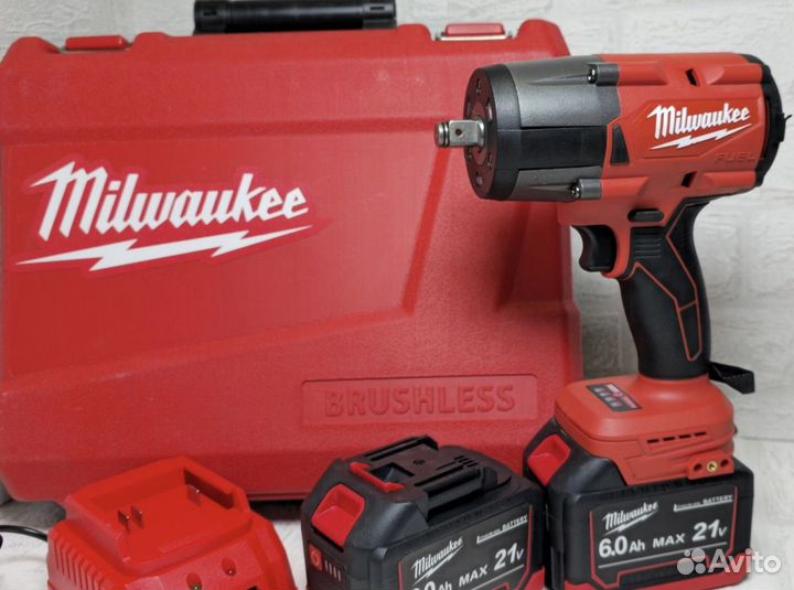 Гайковерт аккумуляторный Milwaukee 850N.M 6Ah