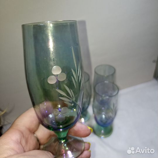 Цветное тонкое стекло СССР
