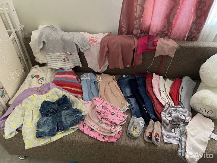 Вещи пакетом на девочку 80-86