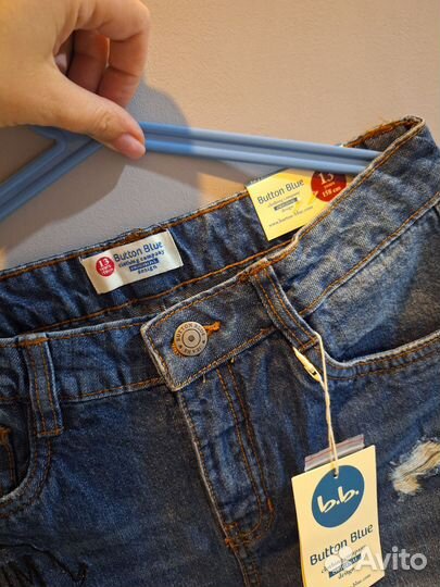 Новые джинсы button blue 158