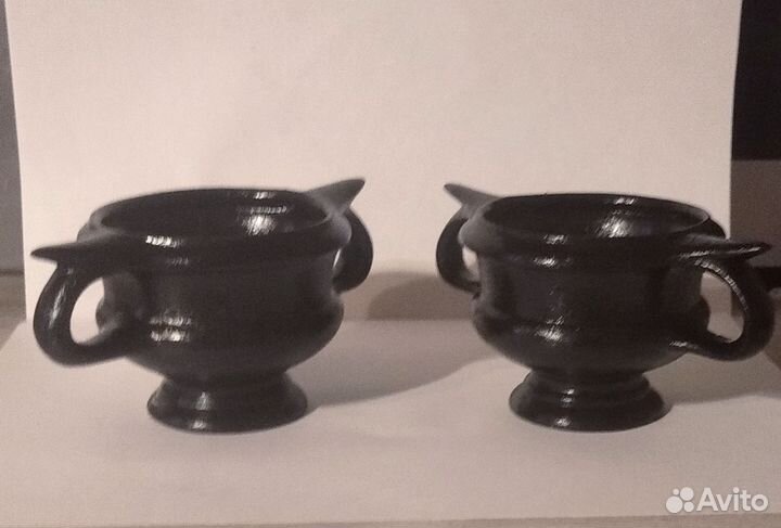 Комплект из 2 канфаров, керамика