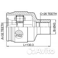 ШРУС внутренний правый 32x43x26 chevrolet epica (V