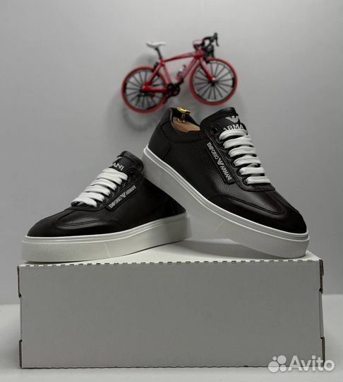 Armani кеды кожа натуральная