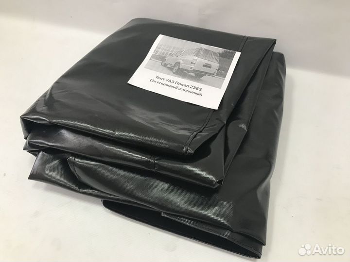 Тент УАЗ Пикап 2363 (черный, усиленный)
