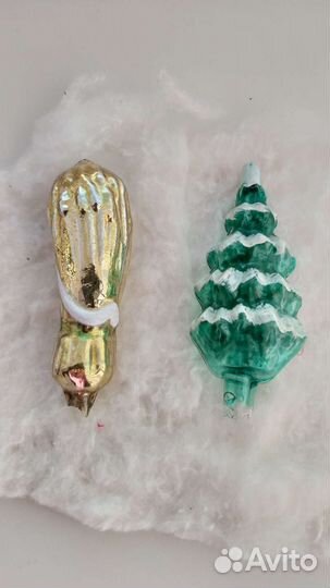 Елочные игрушки СССР ель сноп шары