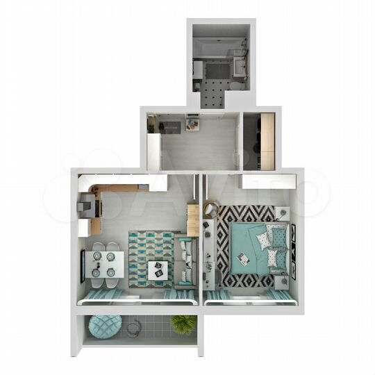 1-к. квартира, 44,7 м², 11/16 эт.