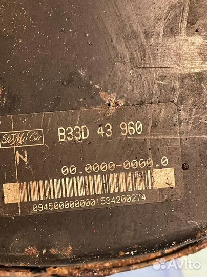 Вакуумный усилитель тормозов B33D43960