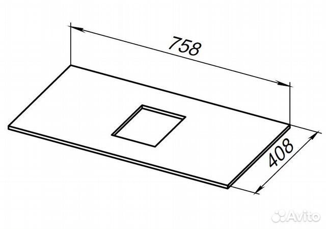 1.31010.M priority Столешница 80, marble (274449)