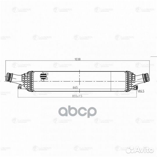 Интеркулер для а/м Audi A4 (08) /A6 (11) /Q5 (08)