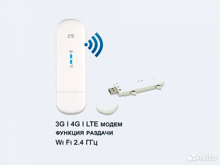 Модем ZTE MF79U с любой сим