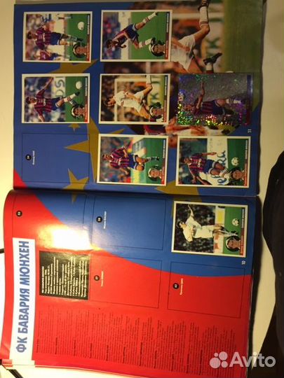 Журнал для наклеек Звезды европейский футбол 1997