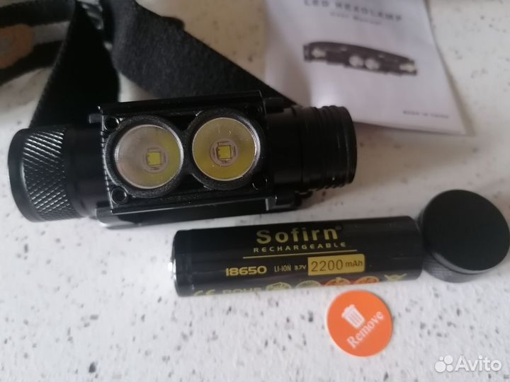 Продам фонарик налобный Sofirn