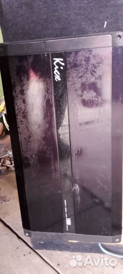 Сабвуфер с усилителем и проводами