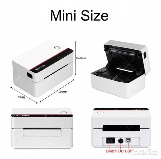 Принтер для наклеек/этикеток Xprinter XP-D362B