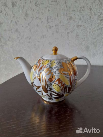 Чайный сервиз лфз Золотые ромашки СССР