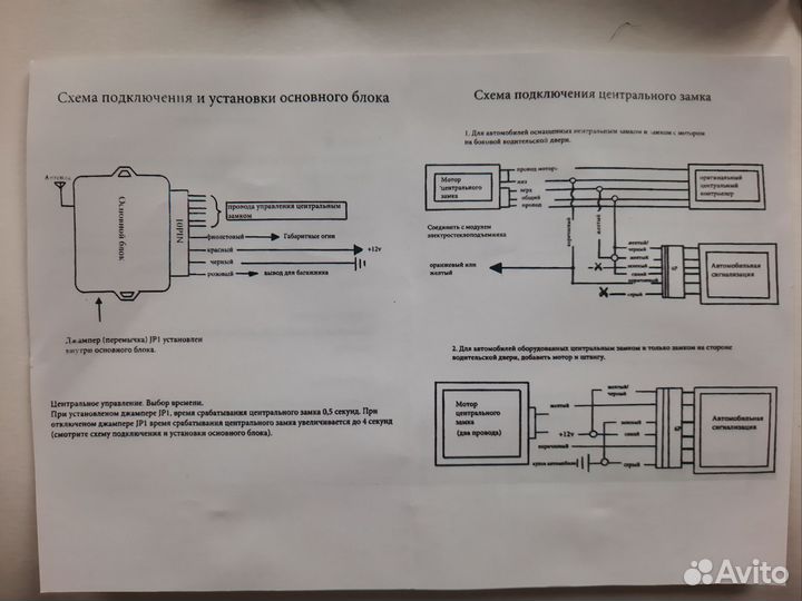 Блок управления центральным замком