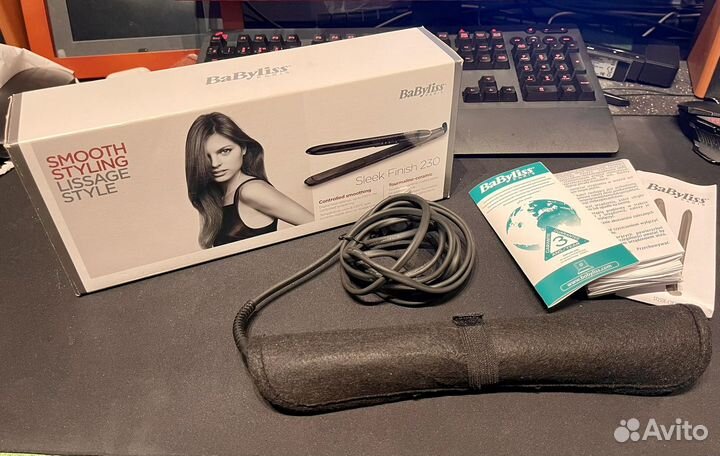 Выпрямитель для волос sleek finish 230 babyliss