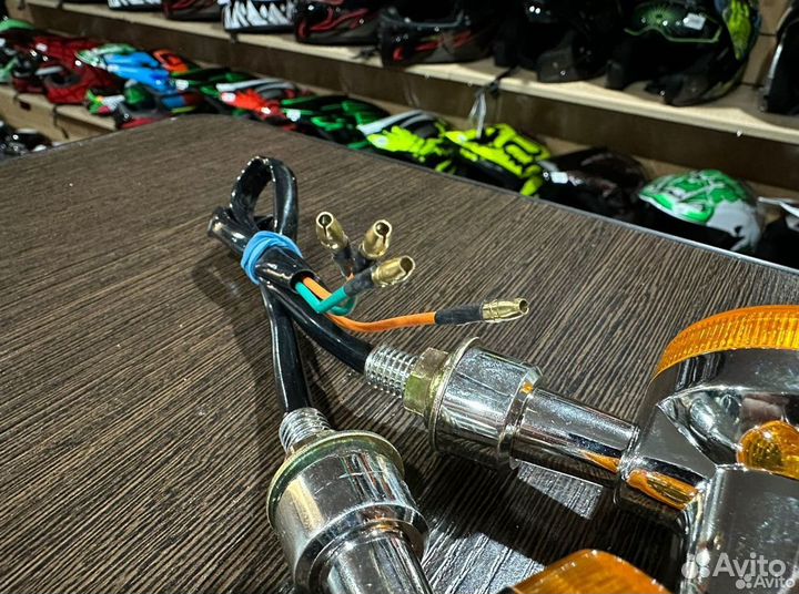 Поворотники хром на мото