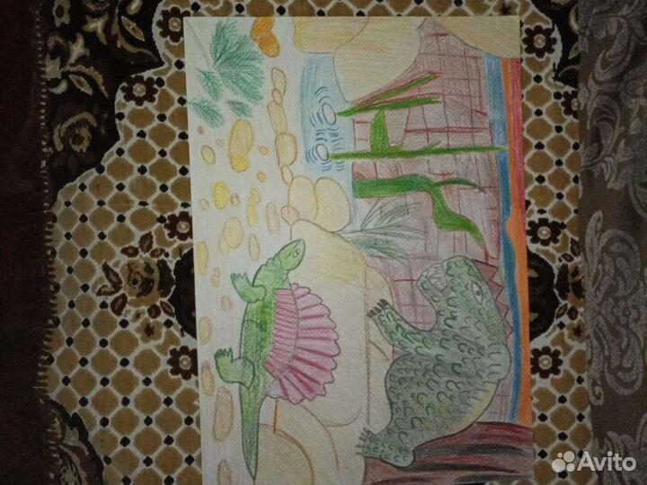 Рисунок карандашами цветными