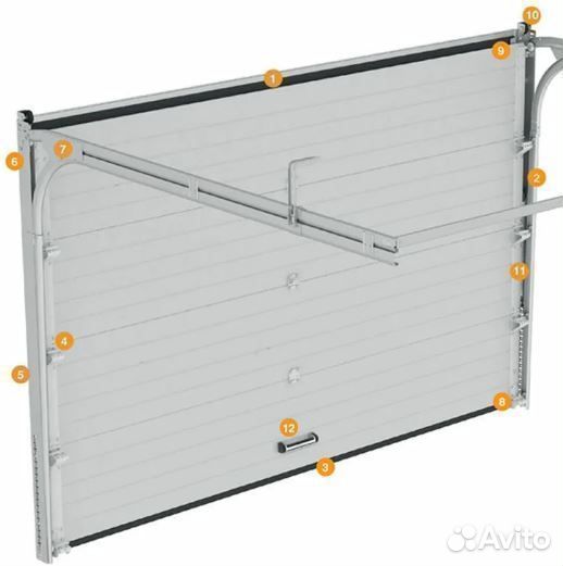 Гаражные секционные ворота дорхан 2500х2500