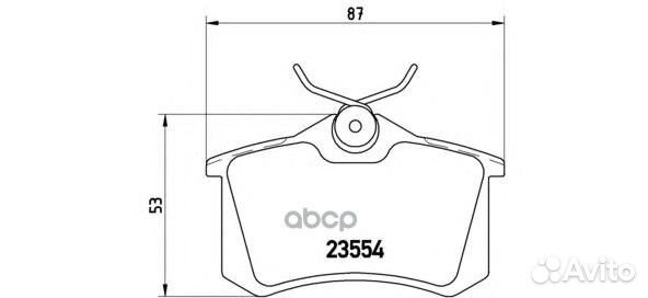 Колодки тормозные дисковые передн./задн. audi A