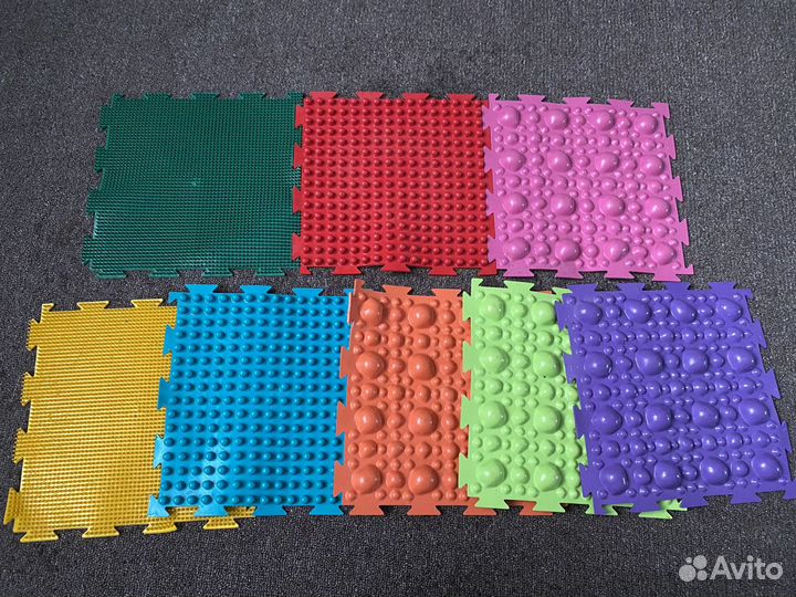 Массажные и ортопедические коврики-пазлы