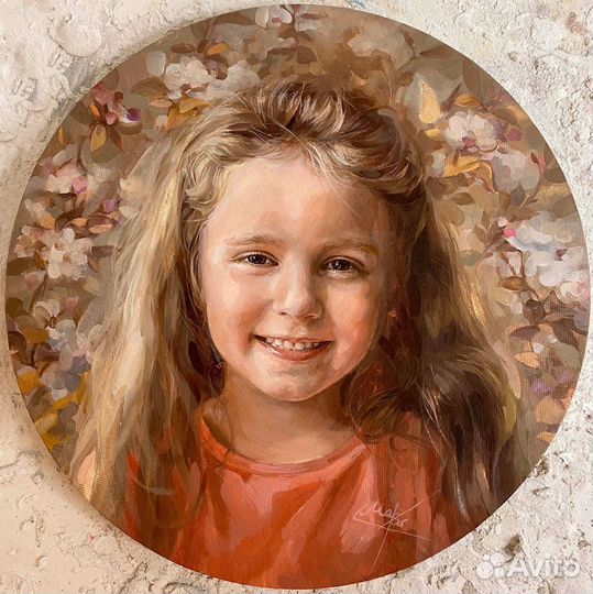 Портрет маслом на холсте