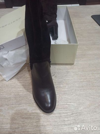 Сапоги осень весна женские 37 натуральная кожа