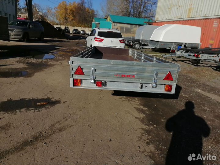 Двухосный прицеп для длинномерных грузов. Доставка